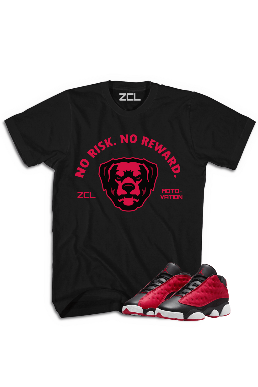 Air Jordan 13 Low "No Risk No Reward" Tee Very Berry - Zamage
