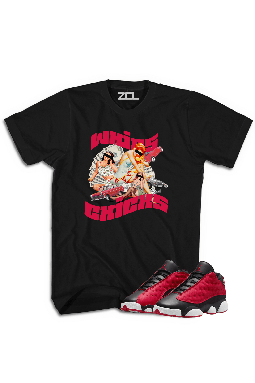 Air Jordan 13 Low "Whips N Chicks" Tee Very Berry - Zamage