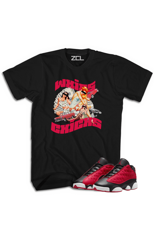 Air Jordan 13 Low "Whips N Chicks" Tee Very Berry - Zamage