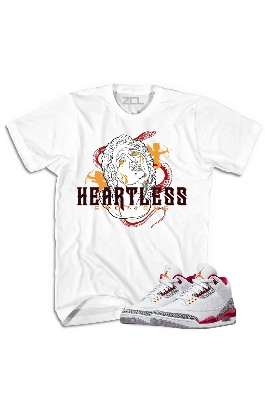 Air Jordan 3 "Heartless" Tee Cardinal Red - Zamage