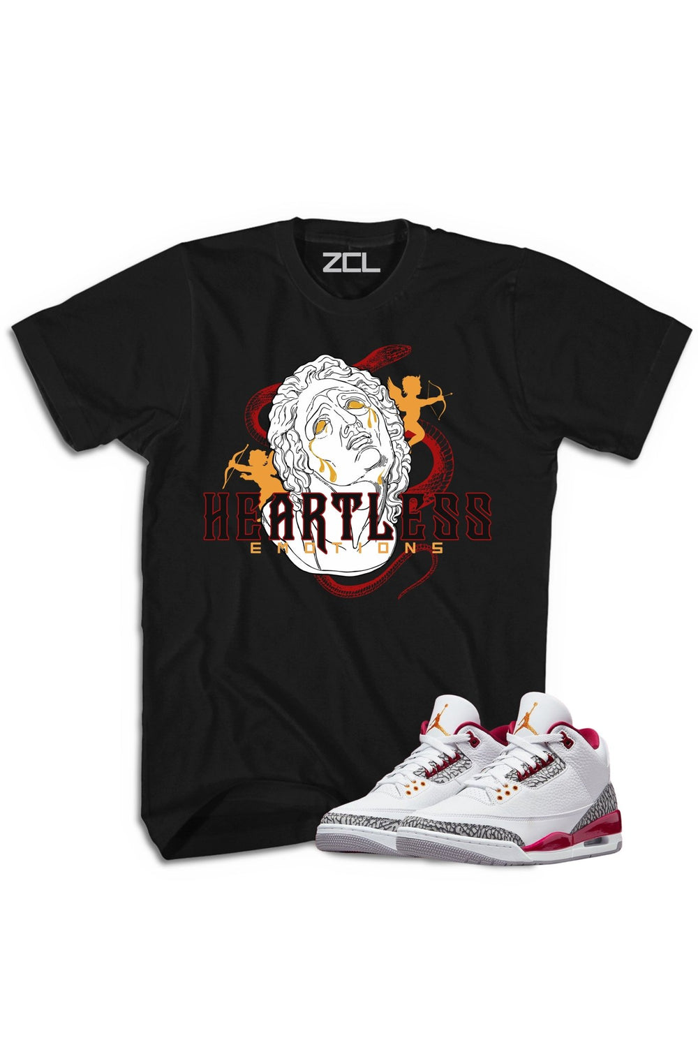 Air Jordan 3 "Heartless" Tee Cardinal Red - Zamage