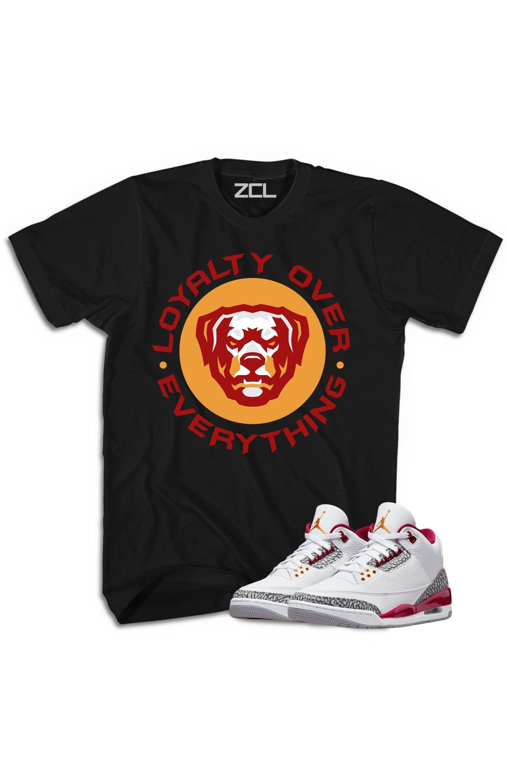 Air Jordan 3 "Loyalty Over Everything" Tee Cardinal Red - Zamage