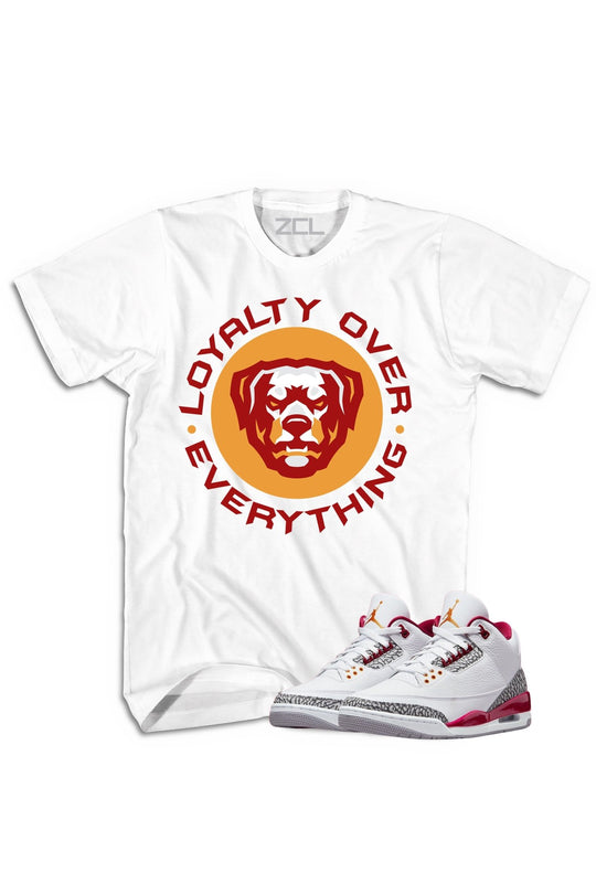 Air Jordan 3 "Loyalty Over Everything" Tee Cardinal Red - Zamage