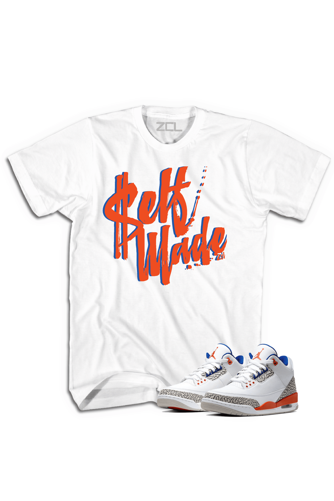 Air Jordan 3 "Self Made" Tee (Knicks Rival) - Zamage