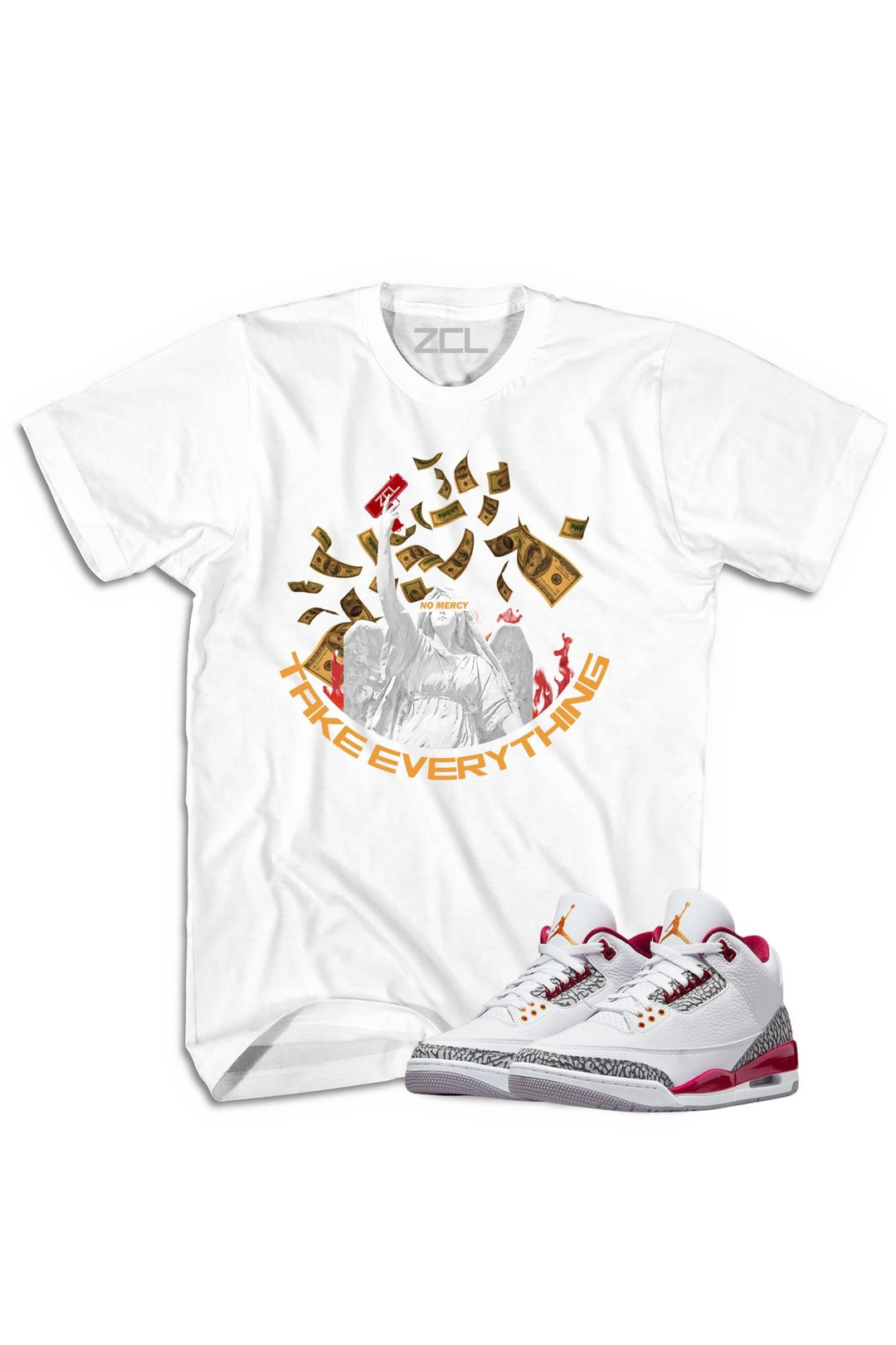 Air Jordan 3 "Take Everything" Tee Cardinal Red - Zamage