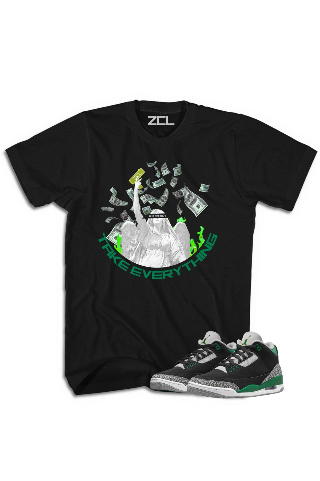 Air Jordan 3 "Take Everything" Tee Pine Green - Zamage