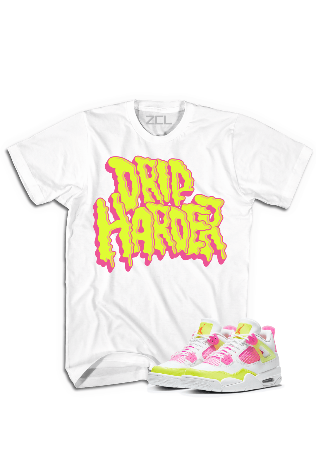 Air Jordan 4 GS "Drip Harder" Tee (Lemon Venom) - Zamage