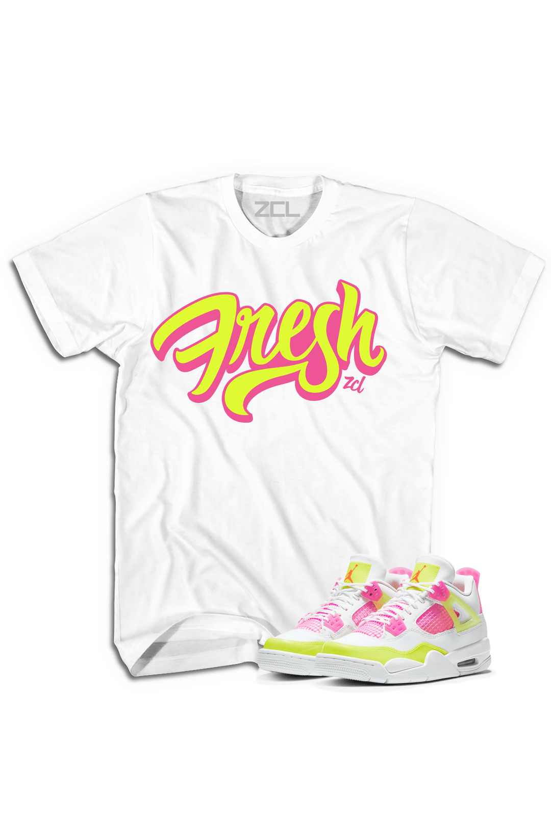 Air Jordan 4 GS "Fresh" Tee (Lemon Venom) - Zamage