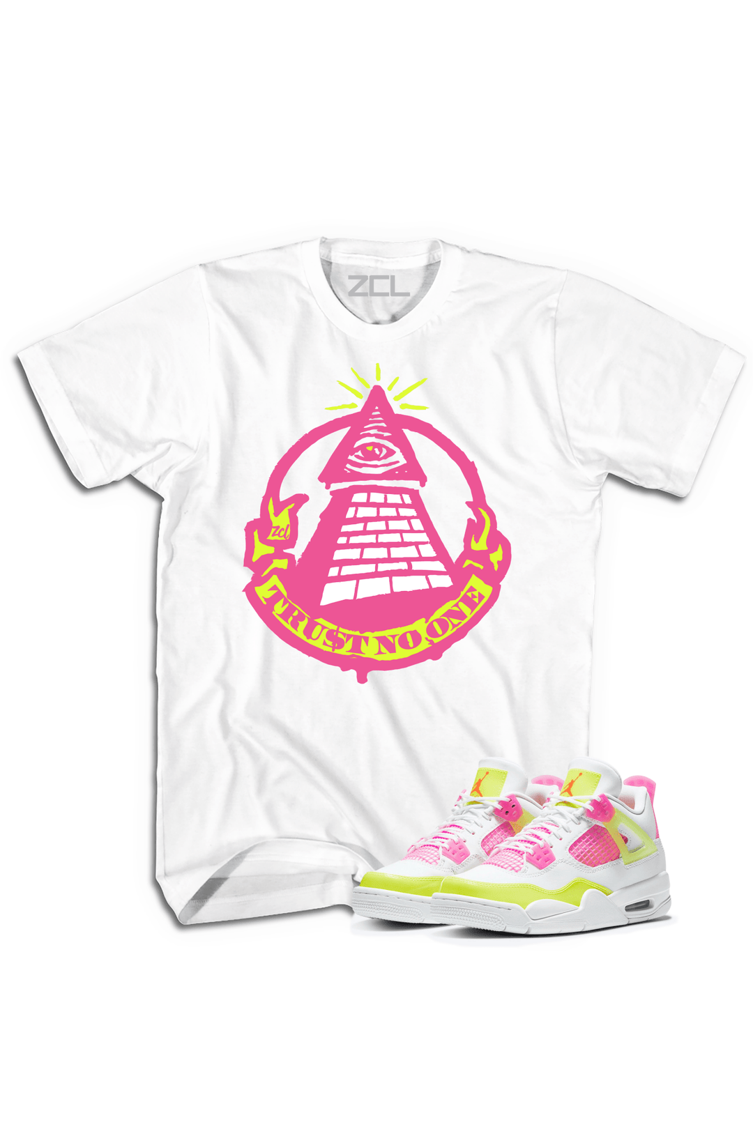 Air Jordan 4 GS "Trust No One" Tee (Lemon Venom) - Zamage