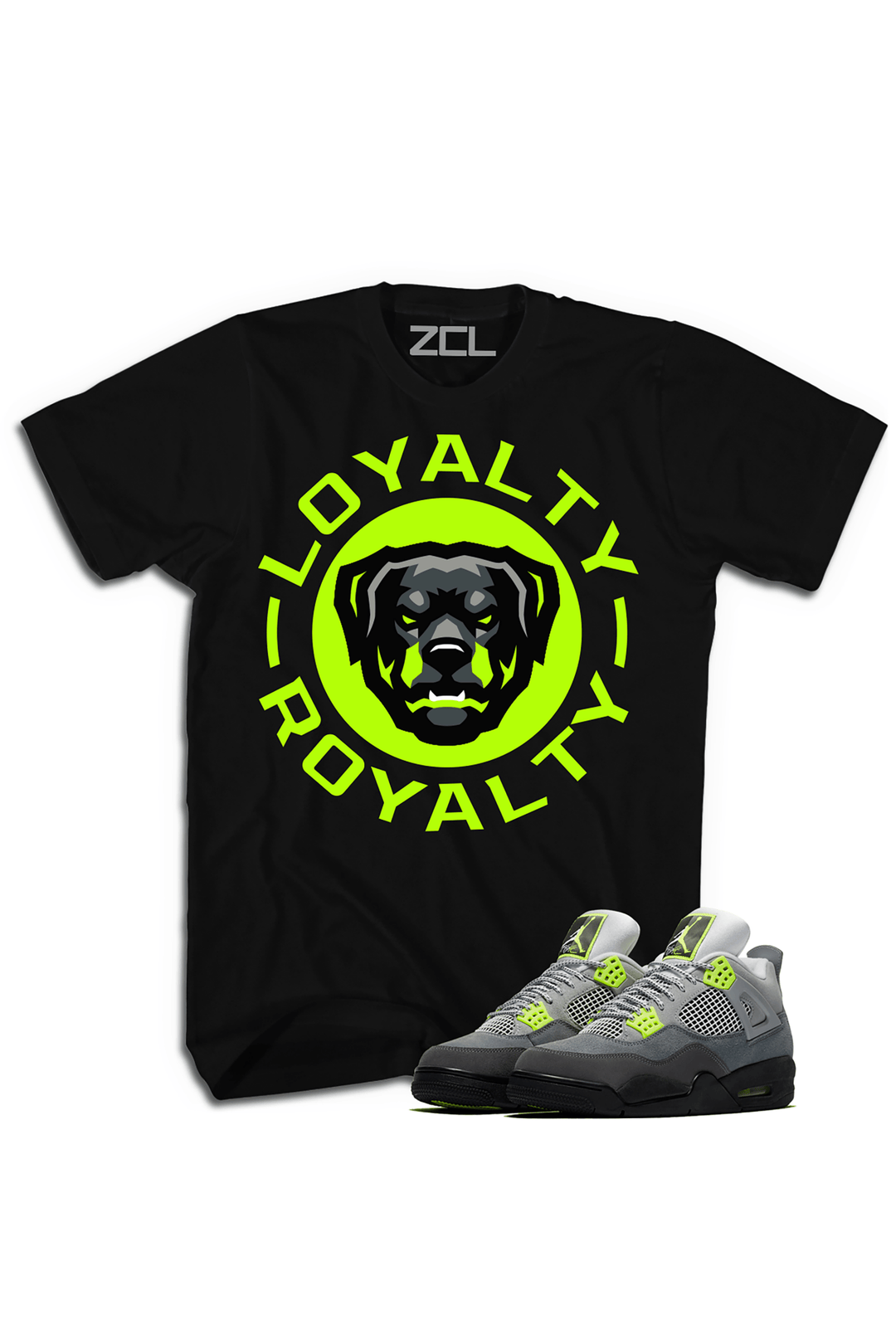 Air Jordan 4 Neon "Loyalty Royalty" Tee - Zamage