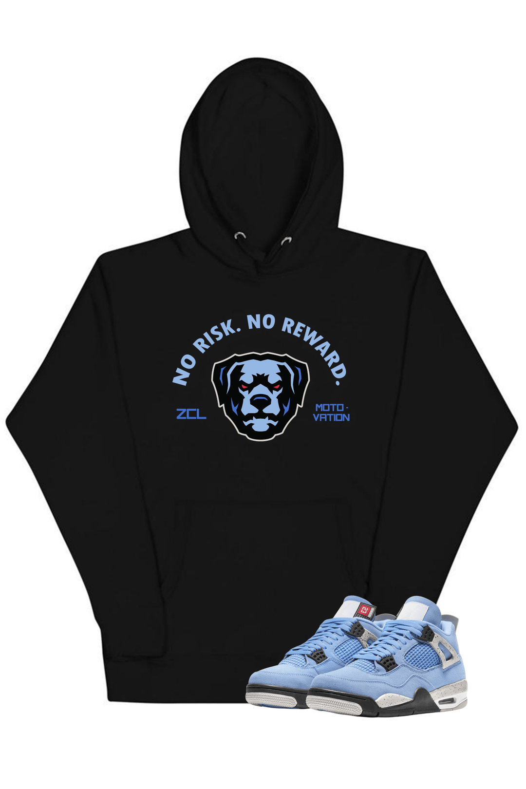Air Jordan 4 SE "No Risk No Reward" Hoodie (University Blue) - Zamage
