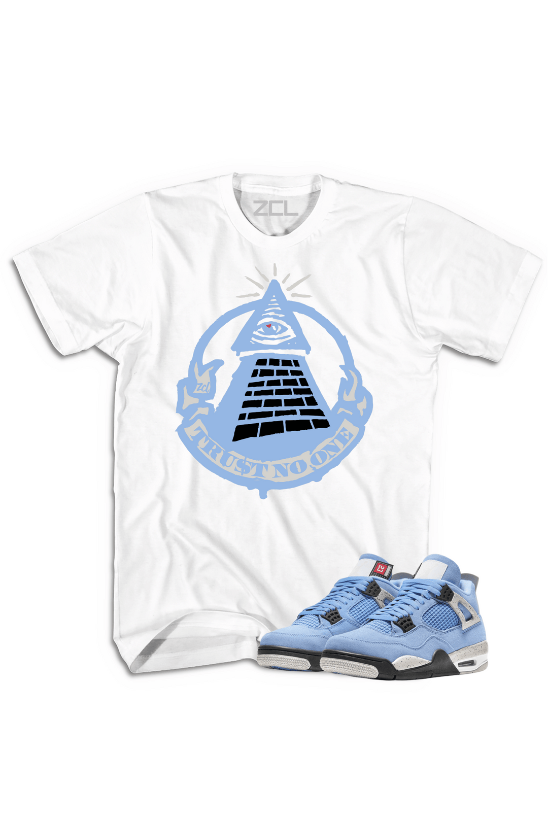 Air Jordan 4 SE "Trust No One" Tee (University Blue) - Zamage