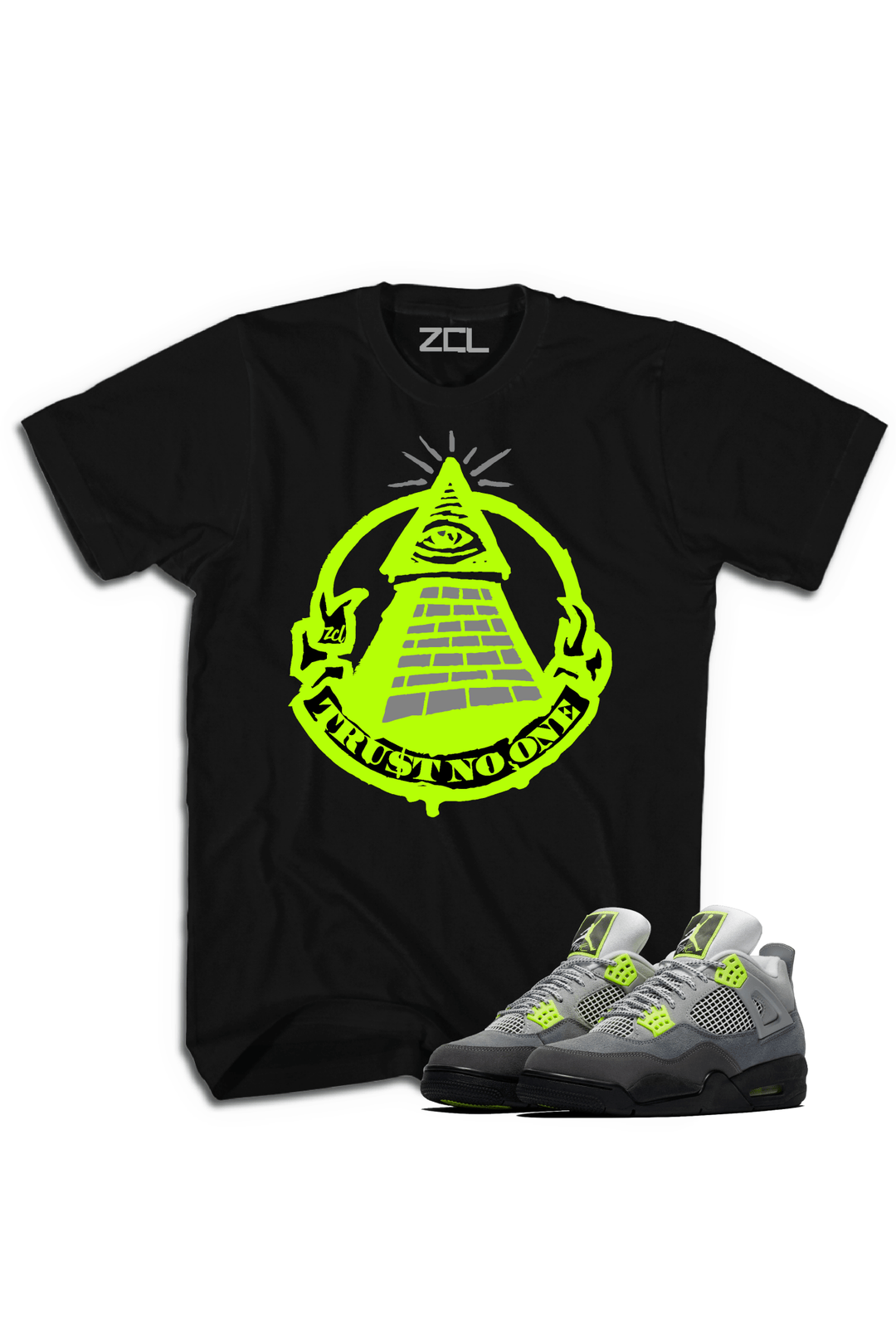 Air Jordan 4 "Trust No One" Tee (Neon) - Zamage
