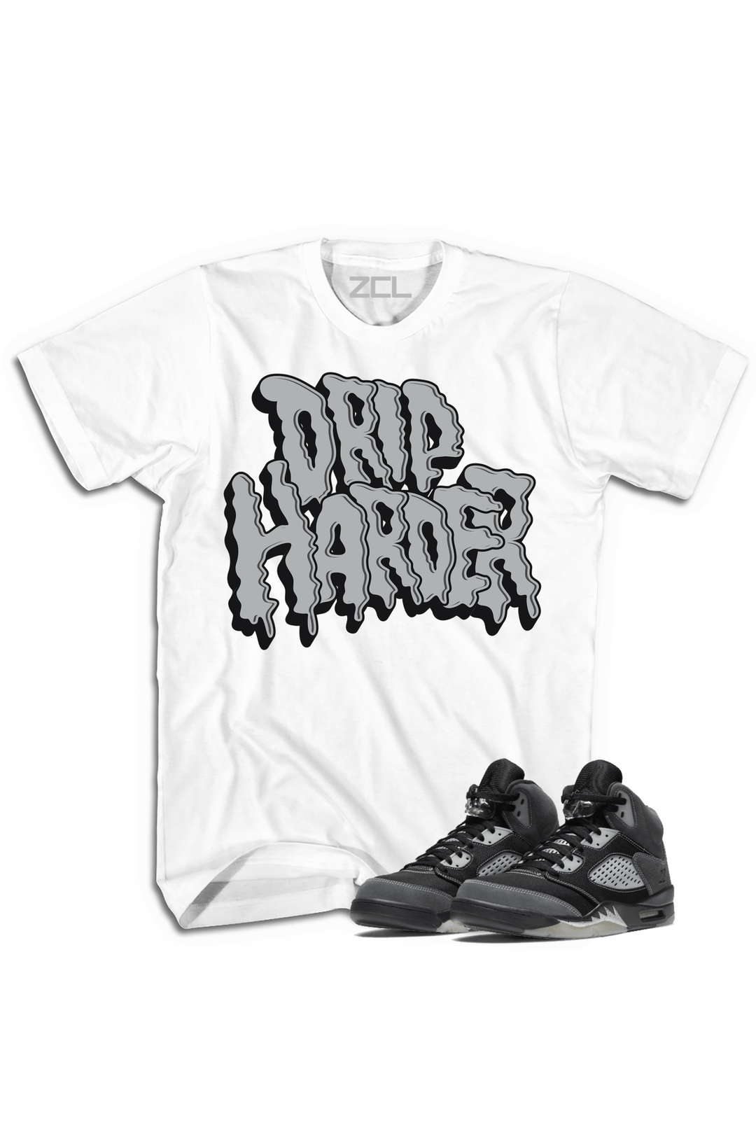 Air Jordan 5 "Drip Harder" Tee (Anthracite) - Zamage