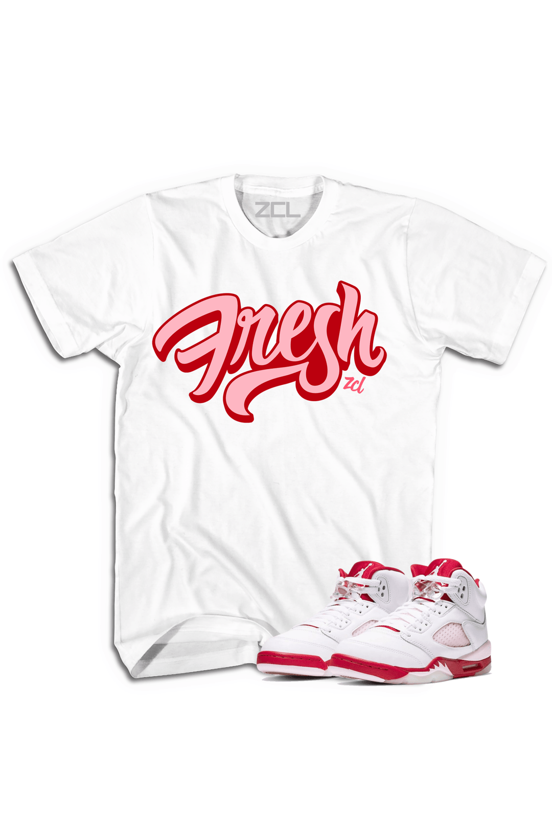 Air Jordan 5 GS "Fresh" Tee (Pink Foam) - Zamage