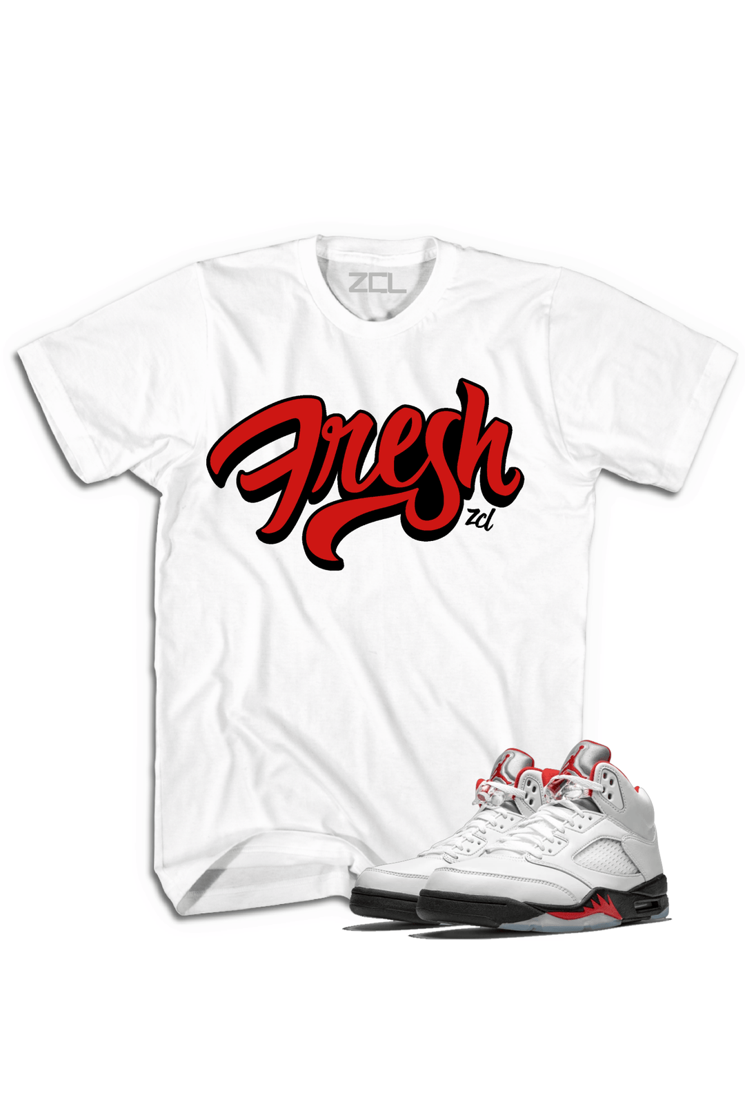 Air Jordan 5 Retro "Fresh" Tee (Fire Red) - Zamage