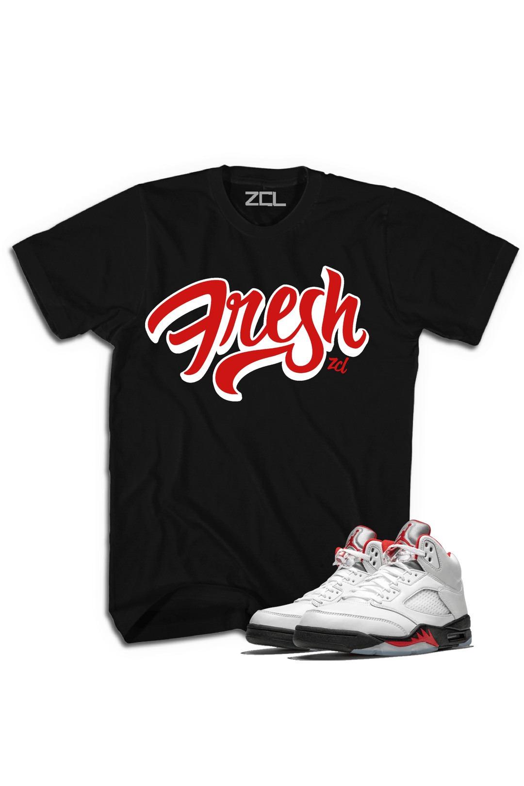 Air Jordan 5 Retro "Fresh" Tee (Fire Red) - Zamage