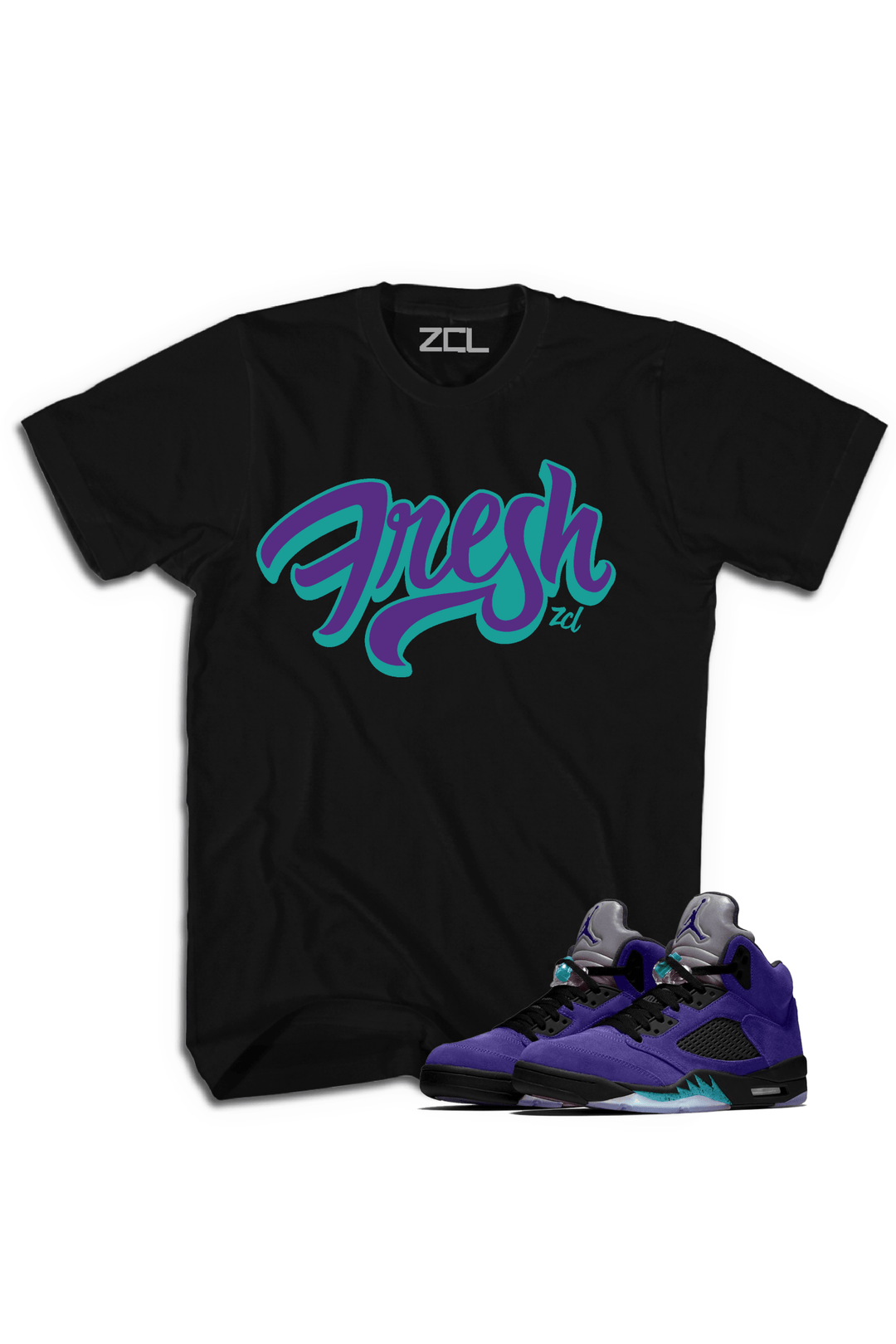 Air Jordan 5 Retro "Fresh" Tee (Purple Grape) - Zamage