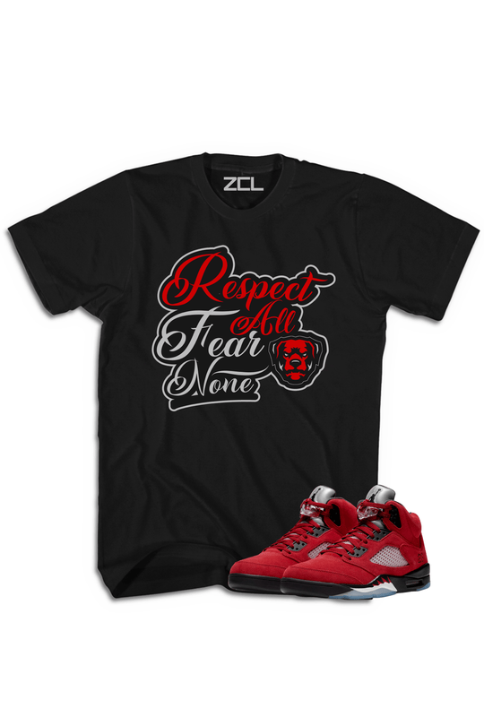 Air Jordan 5 Retro "Respect All Fear None" Tee (Raging Bull) - Zamage