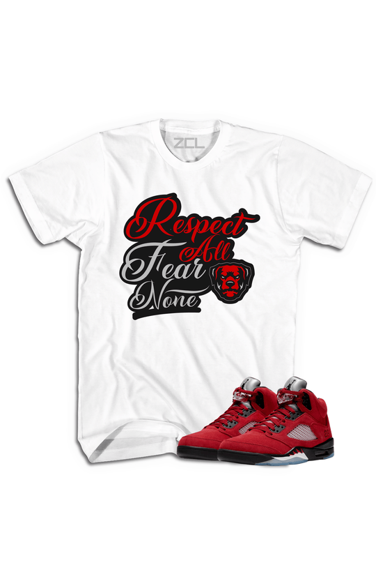 Air Jordan 5 Retro "Respect All Fear None" Tee (Raging Bull) - Zamage