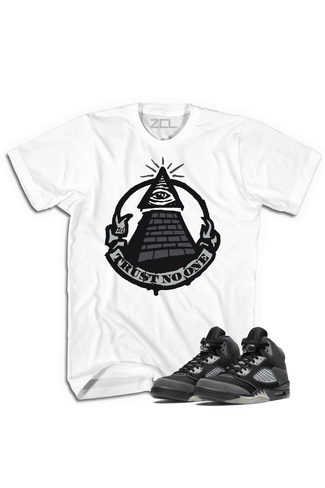 Air Jordan 5 "Trust No One" Tee (Anthracite) - Zamage