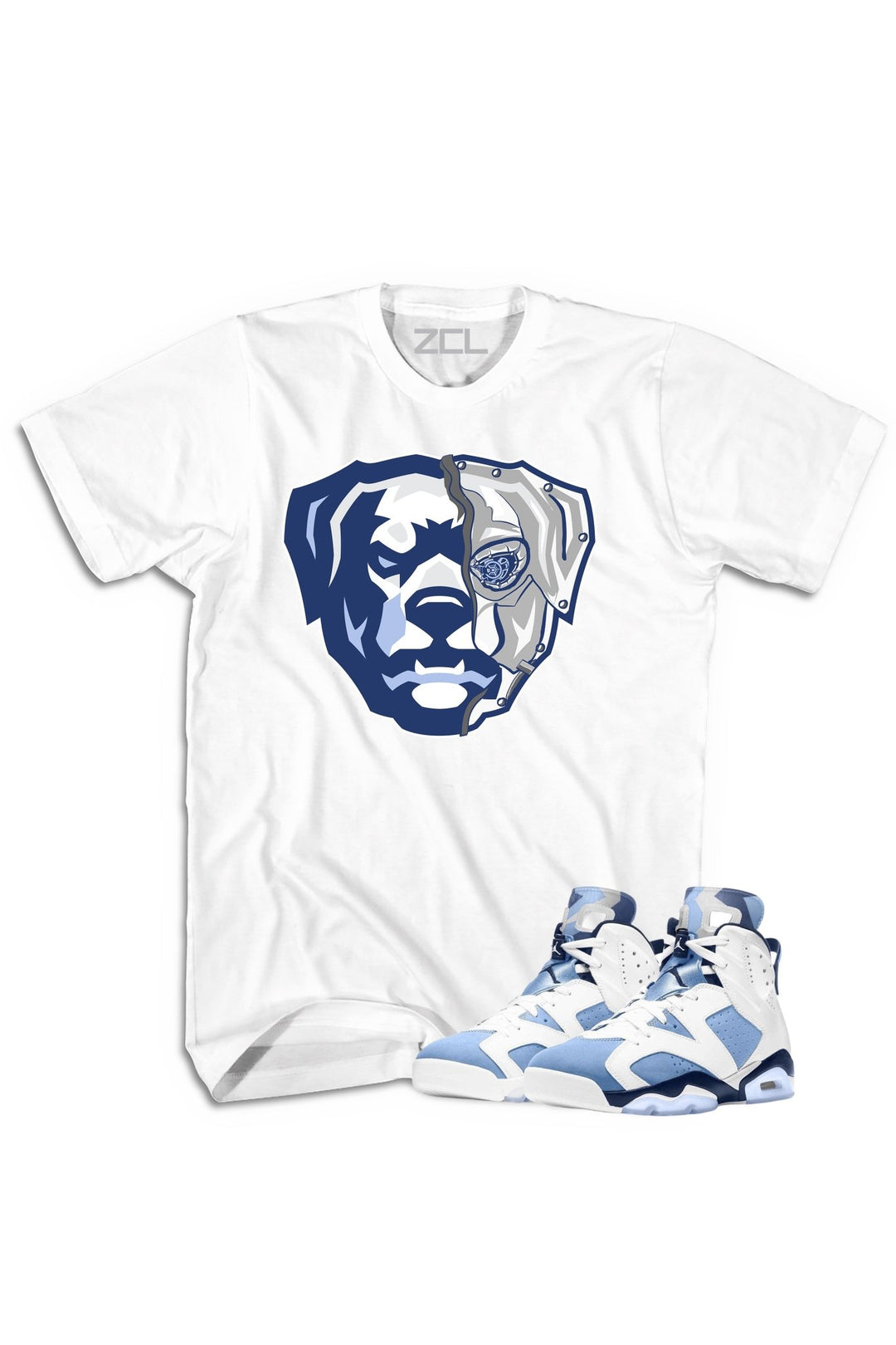 Air Jordan 6 "Cyborg Hov" Tee UNC White - Zamage
