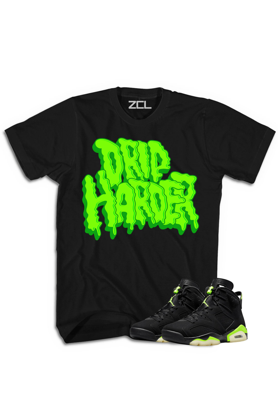 Air Jordan 6 "Drip Harder" Tee (Electric Green) - Zamage