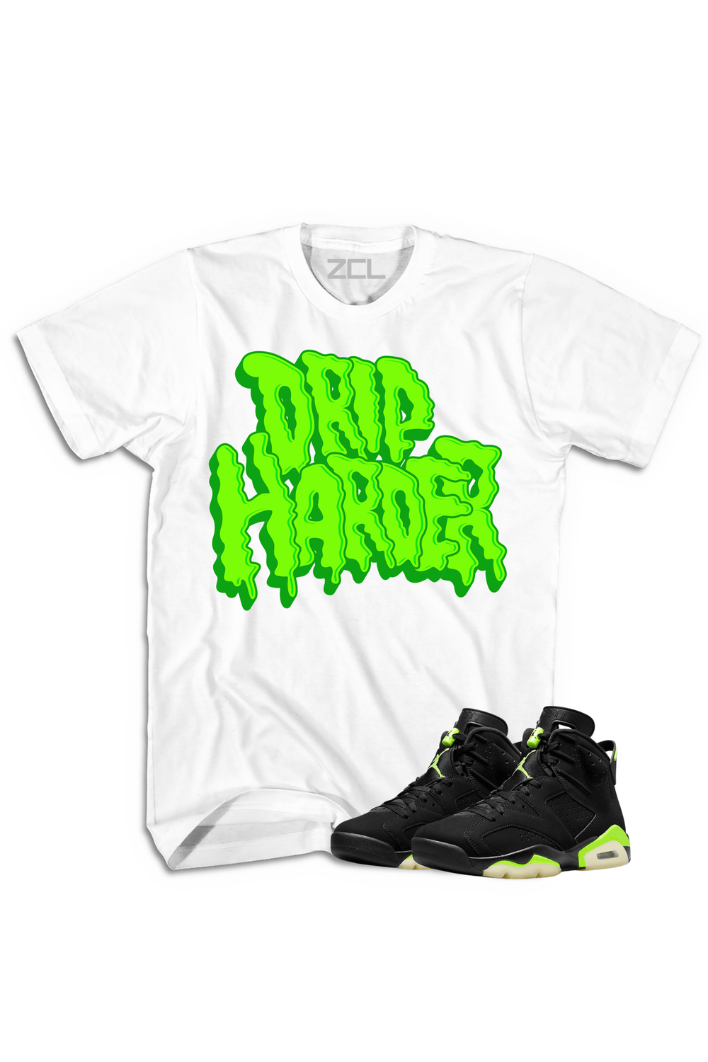 Air Jordan 6 "Drip Harder" Tee (Electric Green) - Zamage