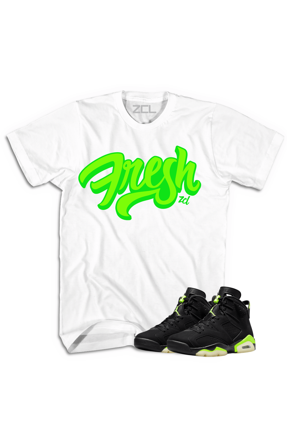 Air Jordan 6 "Fresh" Tee (Electric Green) - Zamage