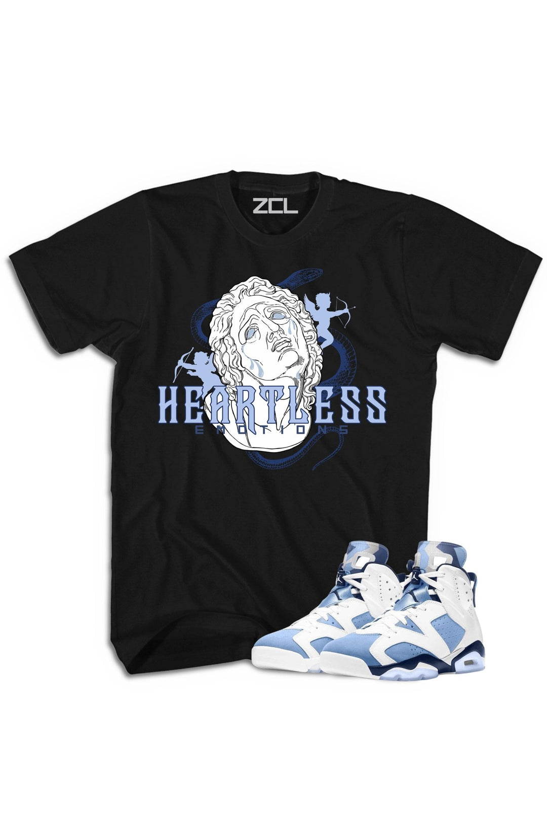 Air Jordan 6 "Heartless" Tee UNC White - Zamage