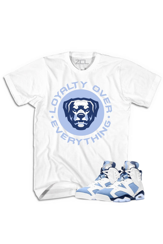 Air Jordan 6 "Loyalty Over Everything" Tee UNC White - Zamage