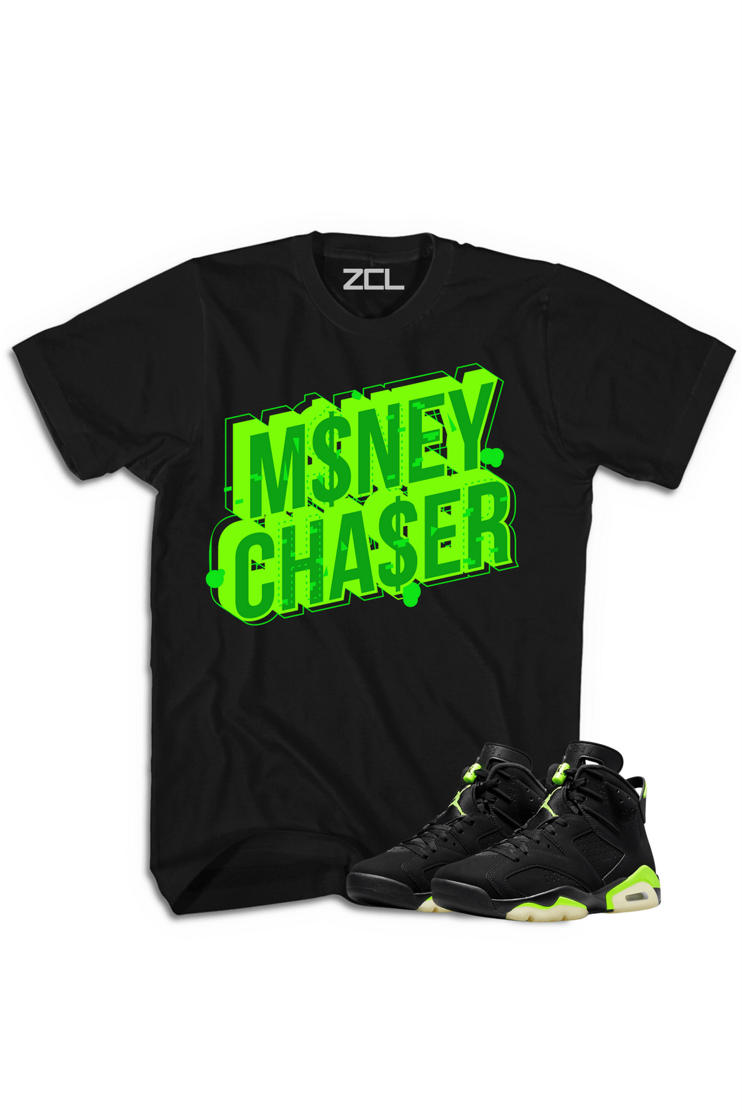 Air Jordan 6 "Money Chaser" Tee (Electric Green) - Zamage