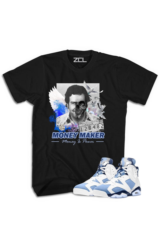 Air Jordan 6 "Money Maker" Tee UNC White - Zamage