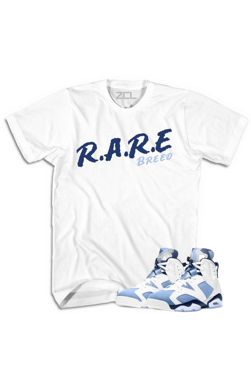 Air Jordan 6 "Rare Breed" Tee UNC White - Zamage