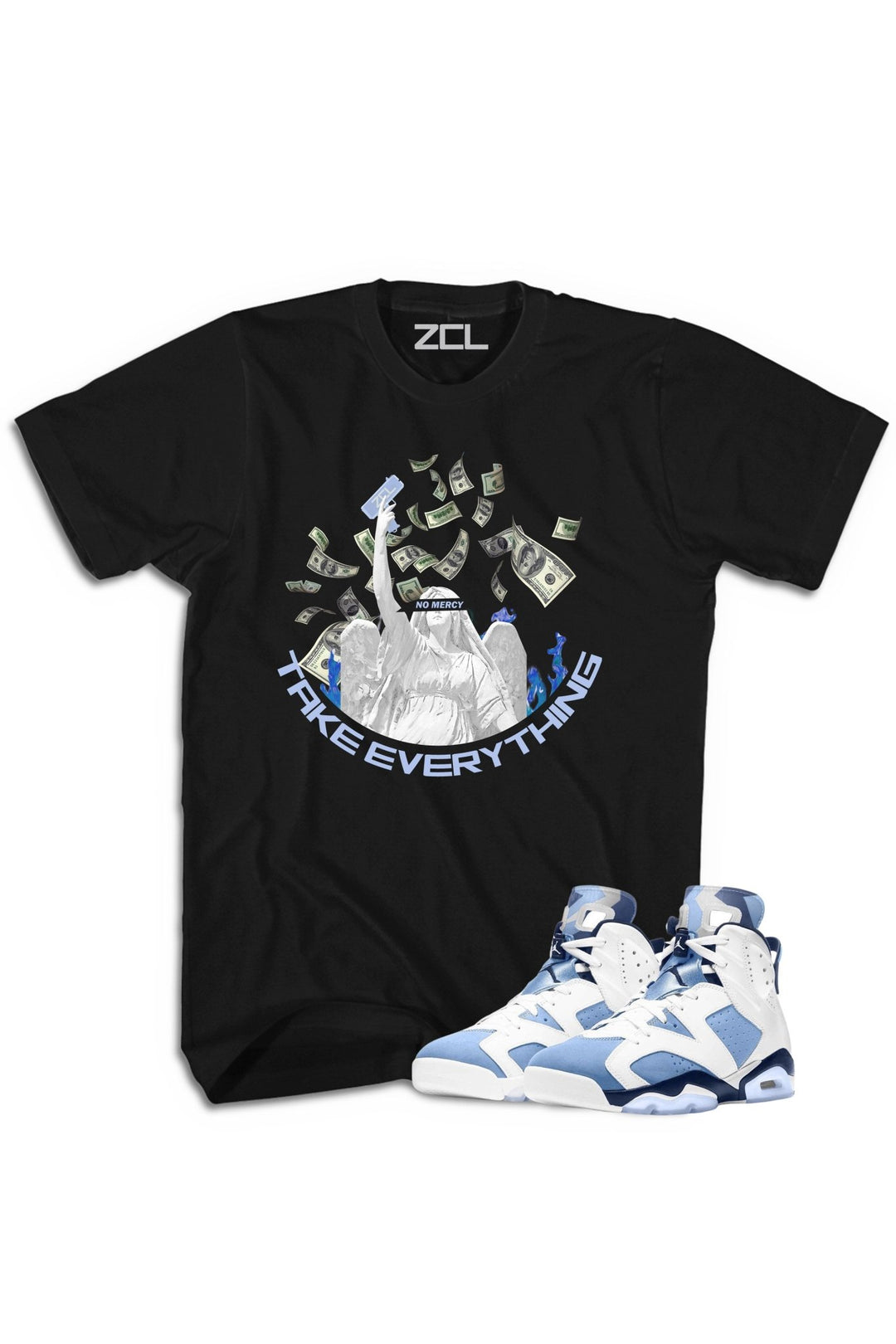 Air Jordan 6 "Take Everything" Tee UNC White - Zamage