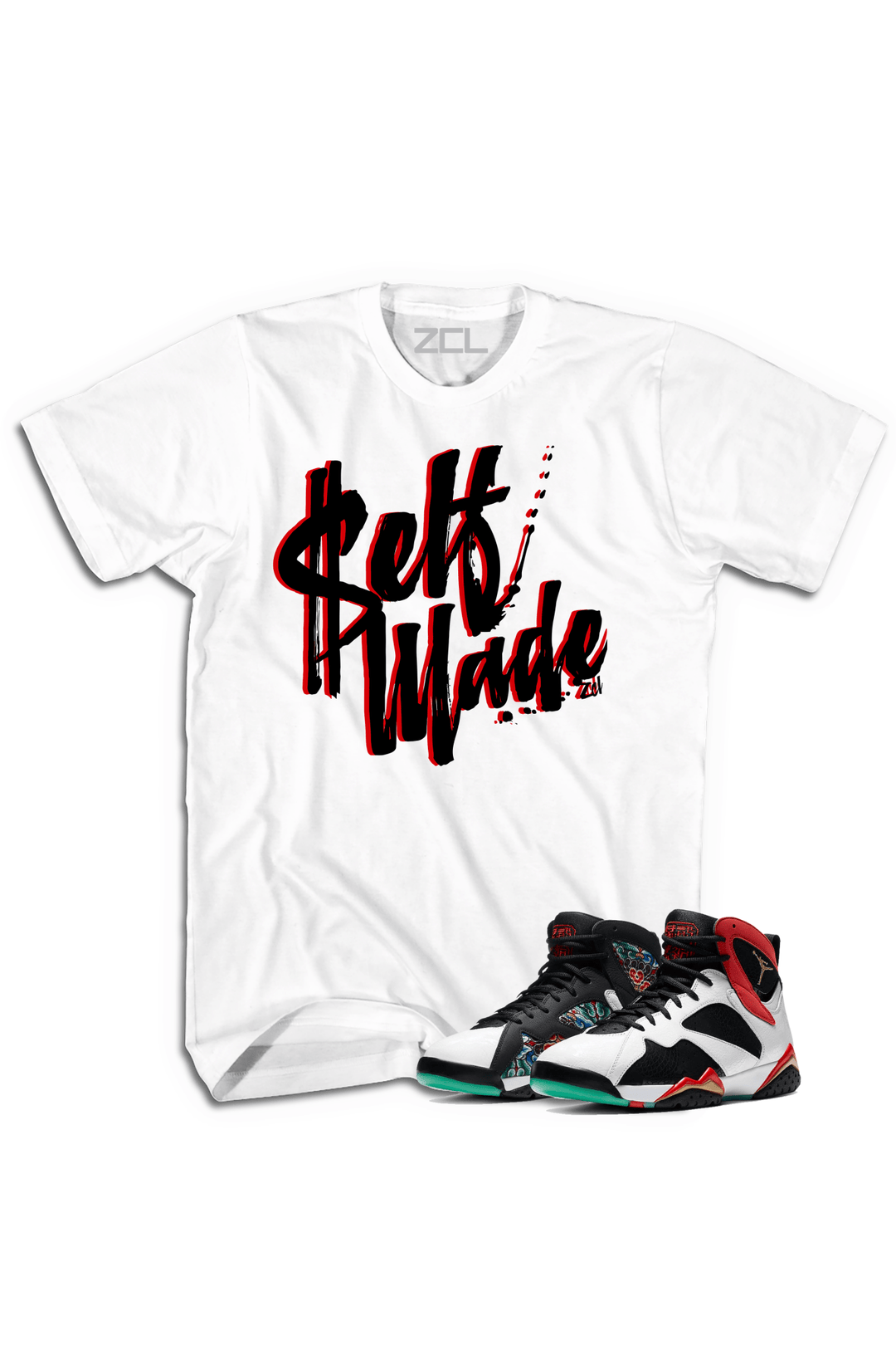 Air Jordan 7 China "Self Made" Tee (Chile Red) - Zamage