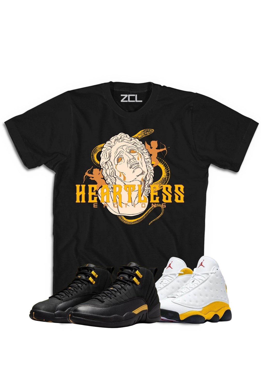 Air Jordan "Heartless" Tee Black Taxi / Del Sol - Zamage