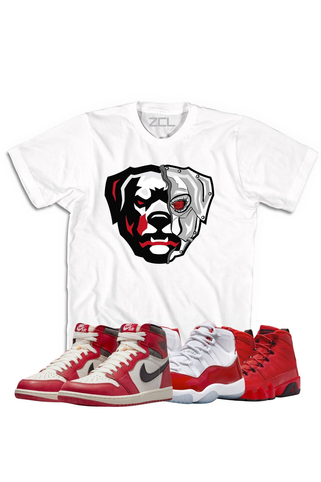 Air Jordan "Hov Cyborg" Tee Lost & Found - Cherry Red - Zamage