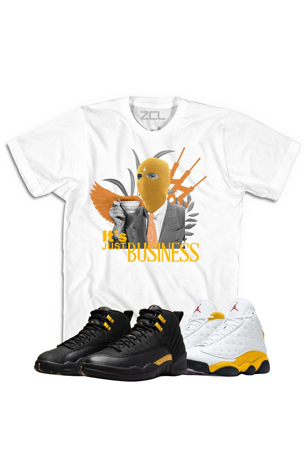 Air Jordan "It's Just Business" Tee Black Taxi / Del Sol - Zamage