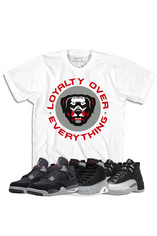 Air Jordan "Loyalty Over Everything" Tee Black Canvas - Zamage