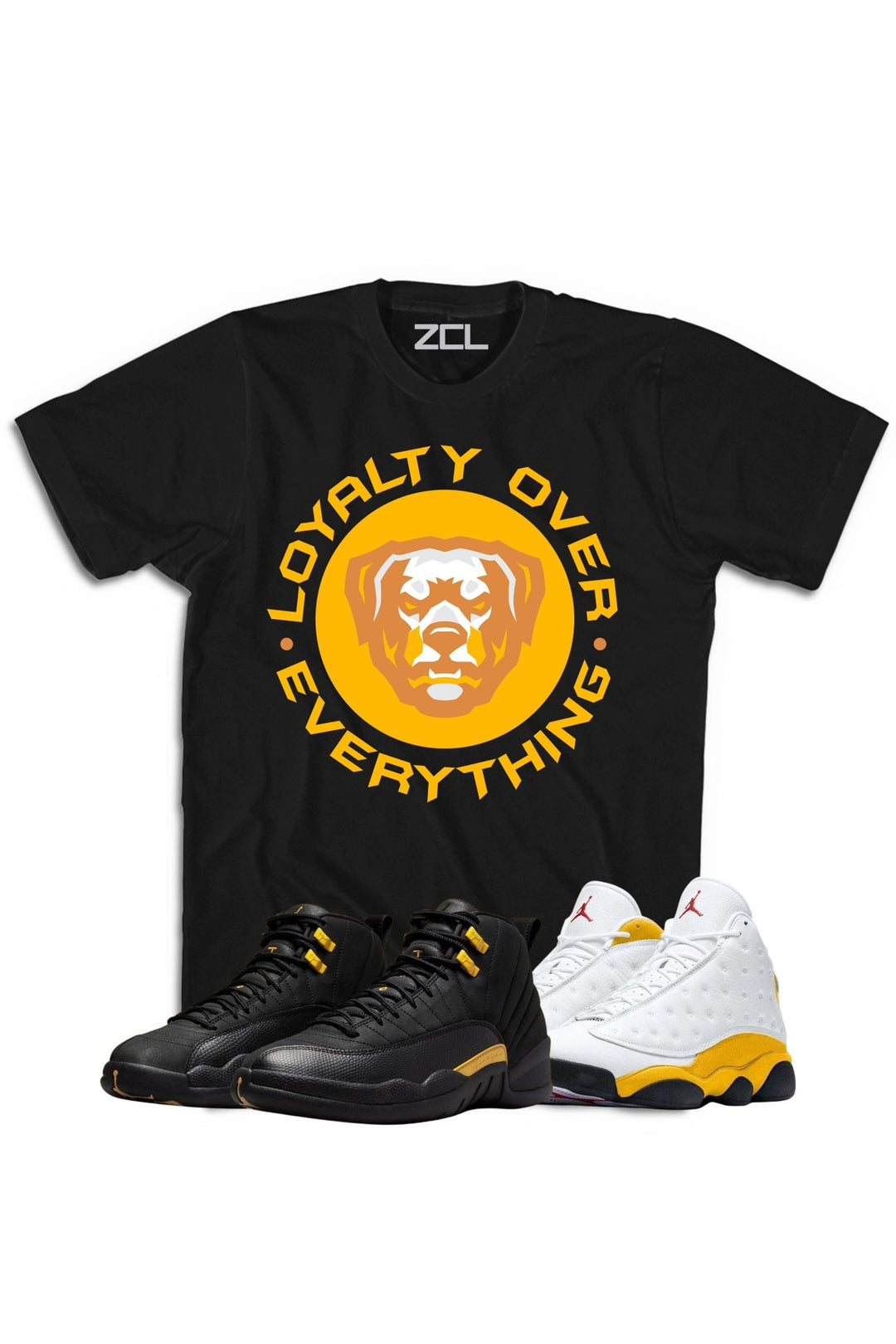 Air Jordan "Loyalty Over Everything Tee Black Taxi / Del Sol - Zamage