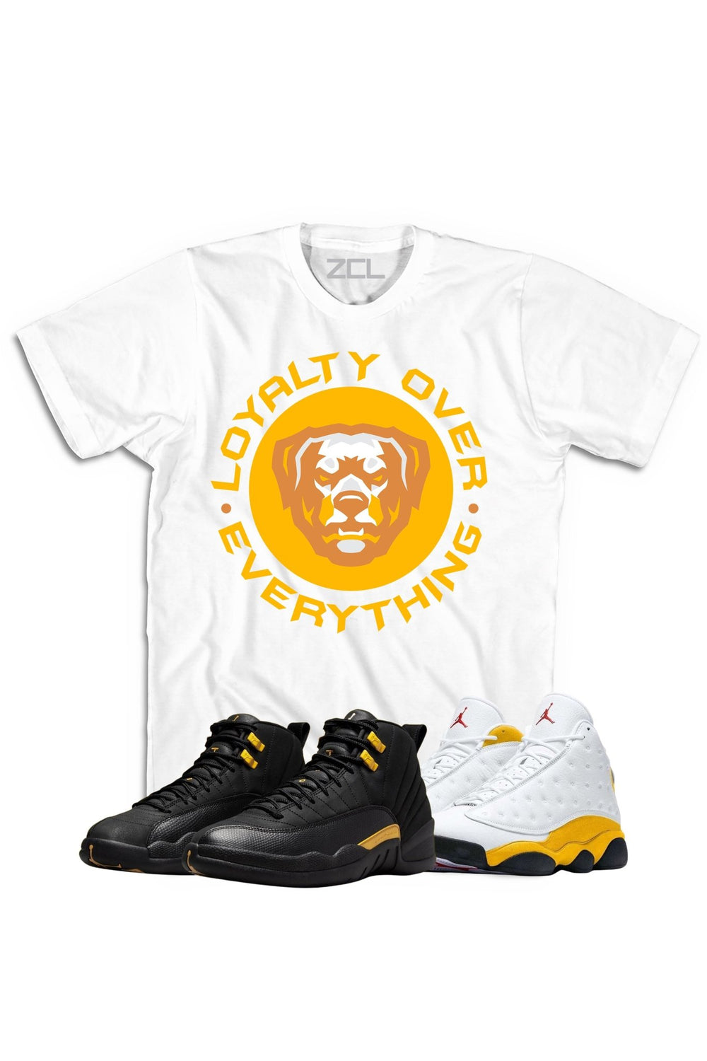 Air Jordan "Loyalty Over Everything Tee Black Taxi / Del Sol - Zamage