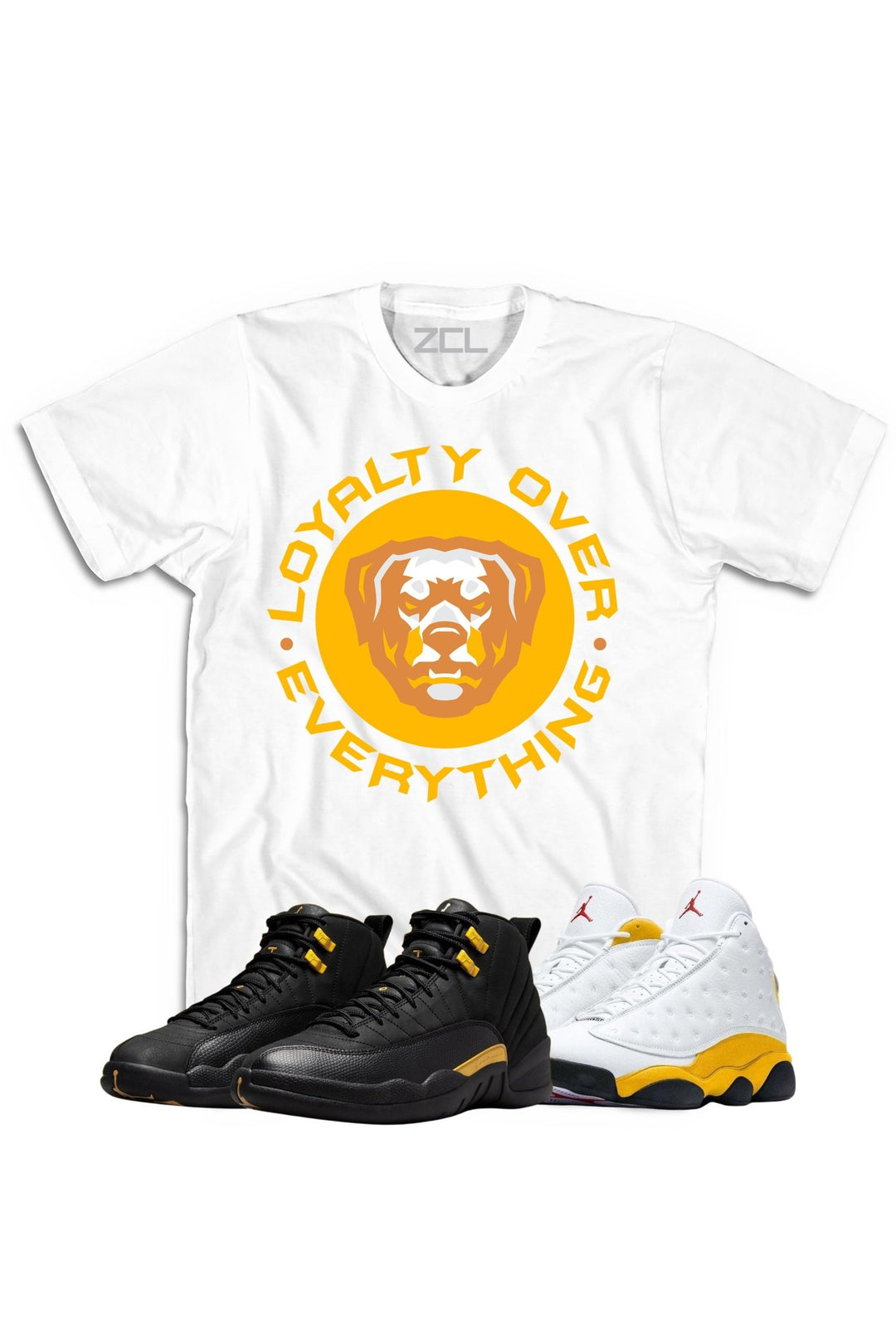 Air Jordan "Loyalty Over Everything Tee Black Taxi / Del Sol - Zamage