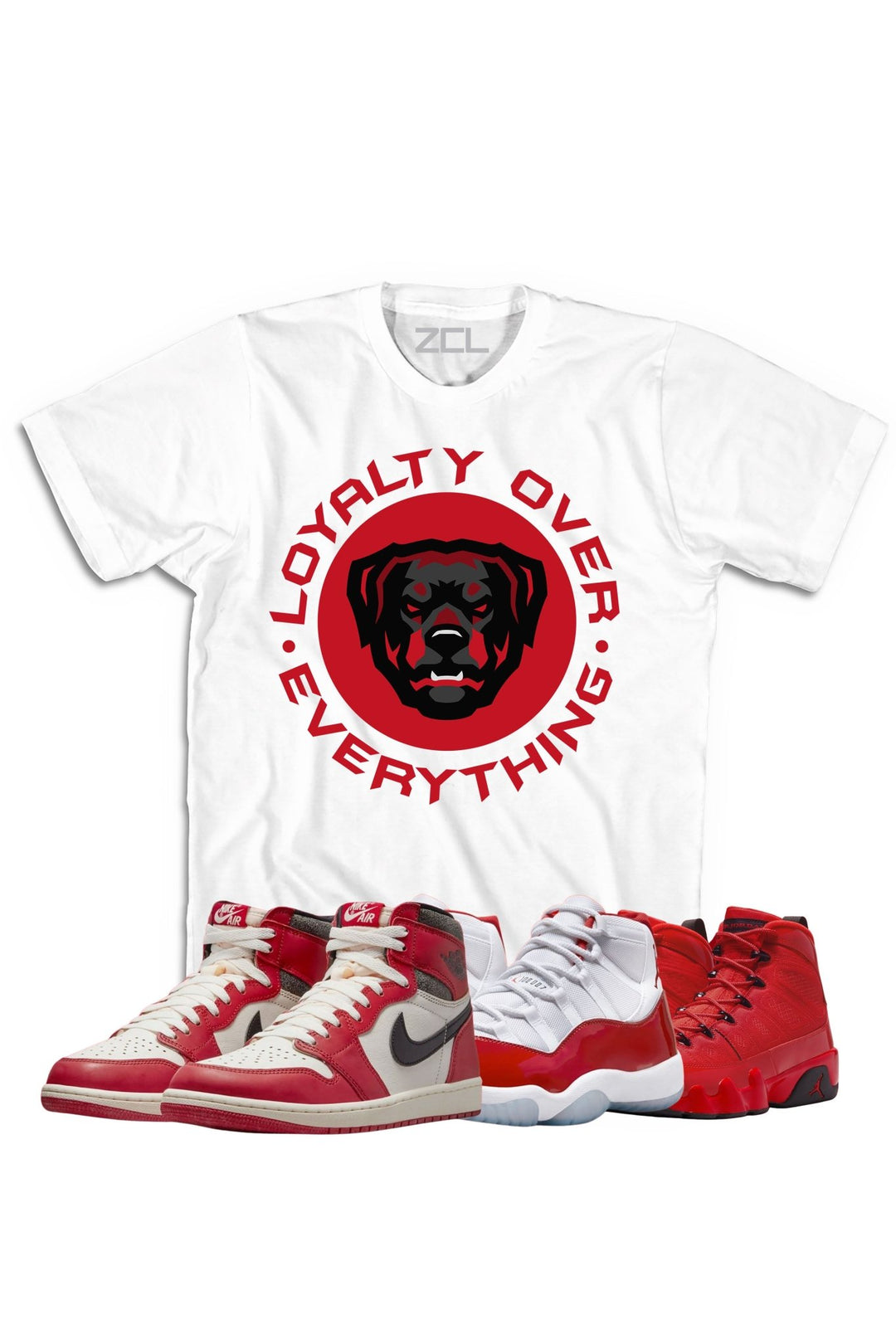 Air Jordan "Loyalty Over Everything" Tee Lost & Found - Cherry Red - Zamage