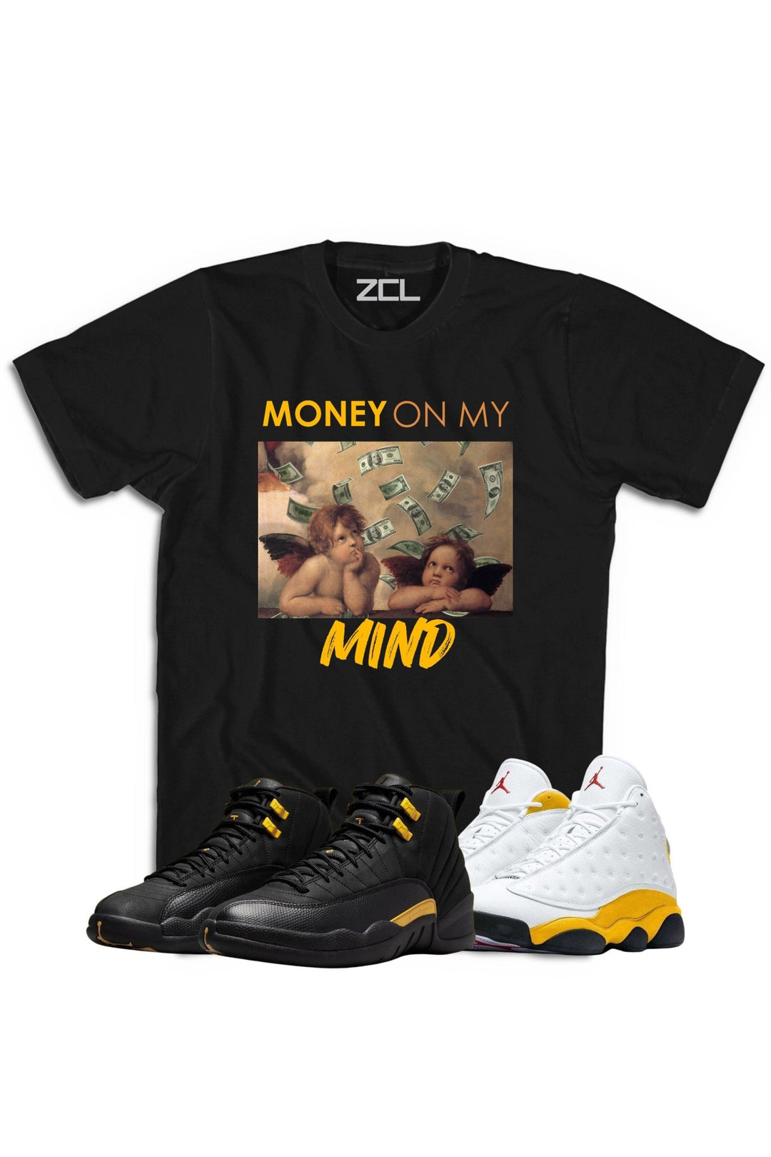 Air Jordan "Money On My Mind" Tee Black Taxi / Del Sol - Zamage