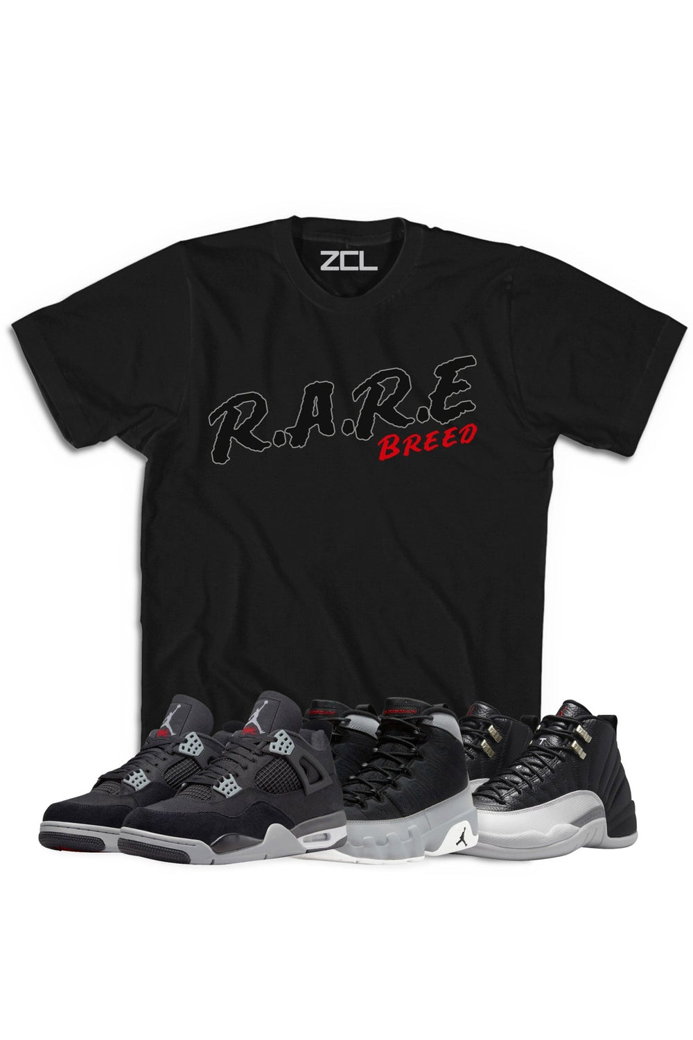 Air Jordan "Rare Breed" Tee Black Canvas - Zamage
