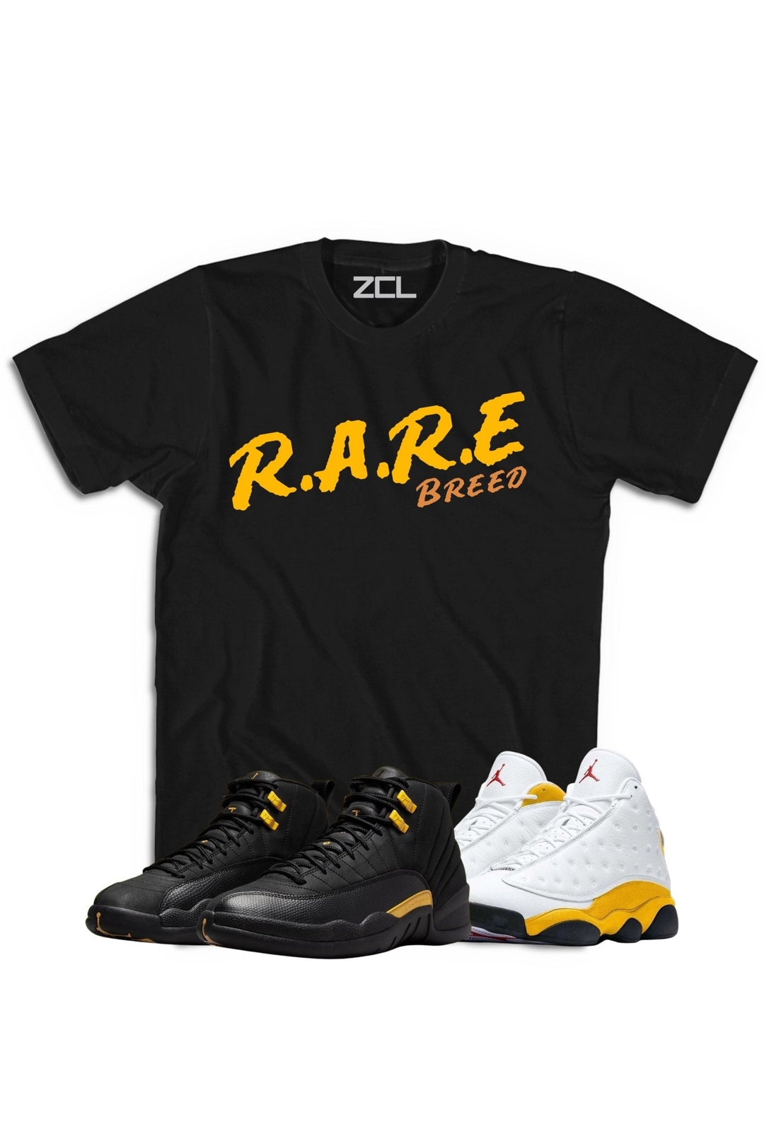 Air Jordan "Rare Breed" Tee Black Taxi / Del Sol - Zamage