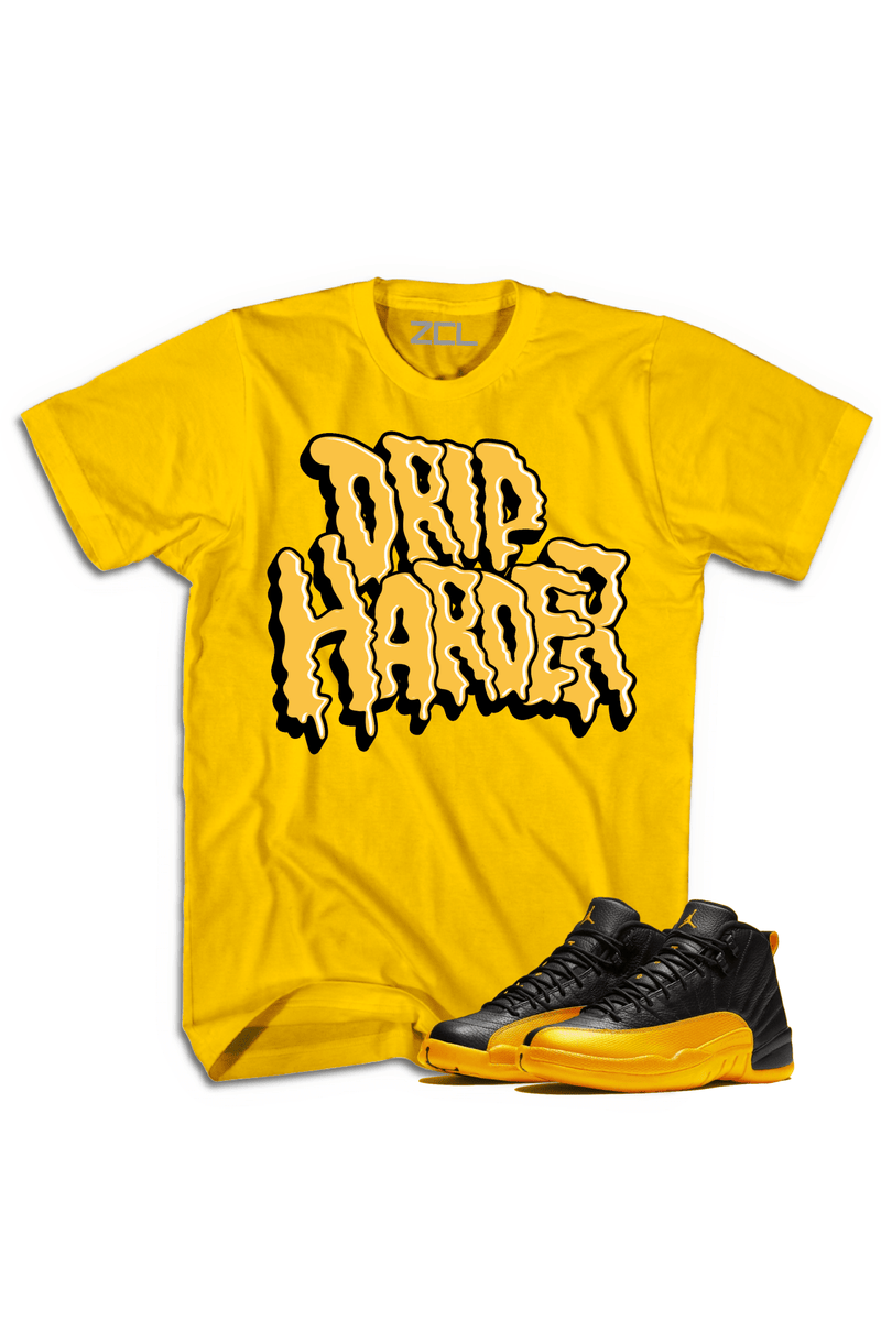 Air Jordan Retro 12 "Drip Harder" Tee (University Gold) - Zamage
