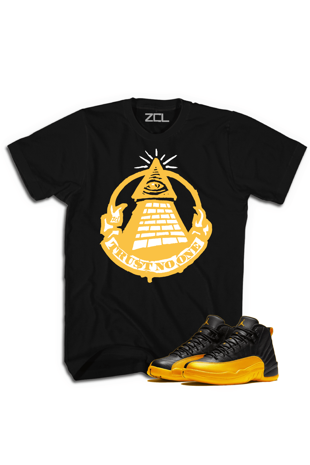 Air Jordan Retro 12 "Trust No One" Tee (University Gold) - Zamage
