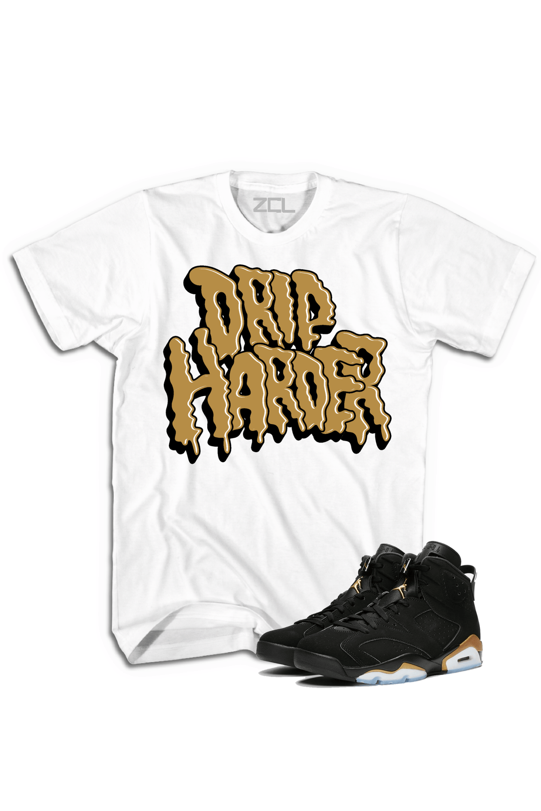 Air Jordan Retro 6 DMP Defining Moments "Drip Harder" Tee - Zamage
